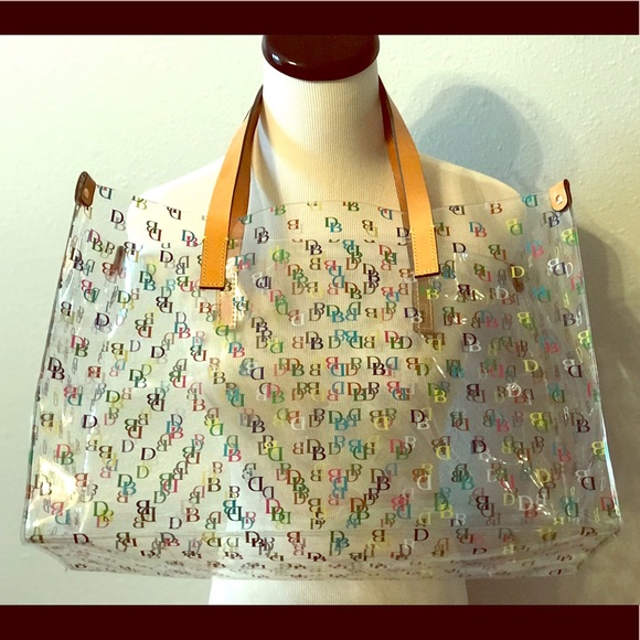 Dooney and bourke large clear tote Clearance